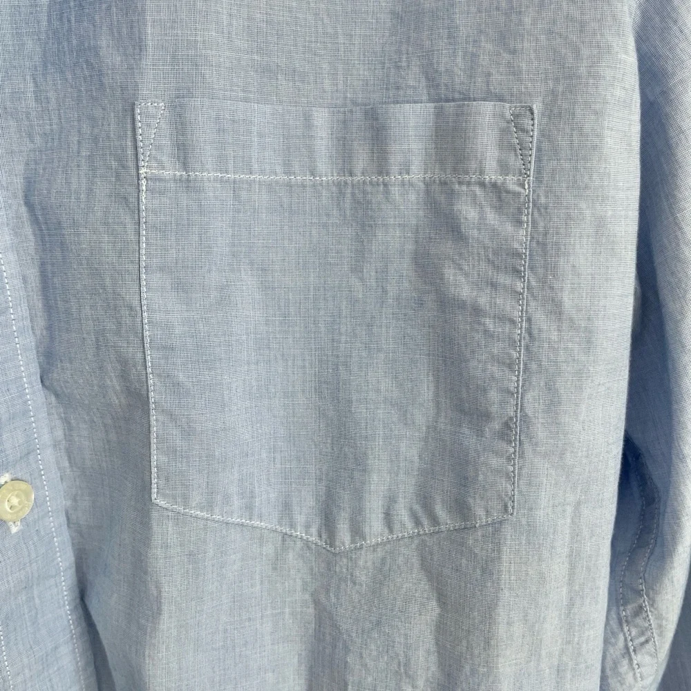 J. Crew Light Blue Button-Down Shirt Large Slim Fit